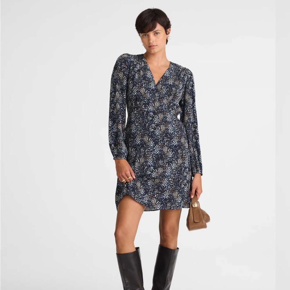 NWT Madewell Faux wrap mini dress